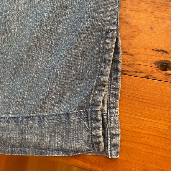 ANTHROPOLOGIE, CLOTH & STONE SUPER SOFT CHAMBRAY DENIM DRESS SZ MED, NWOT - Picture 4 of 5